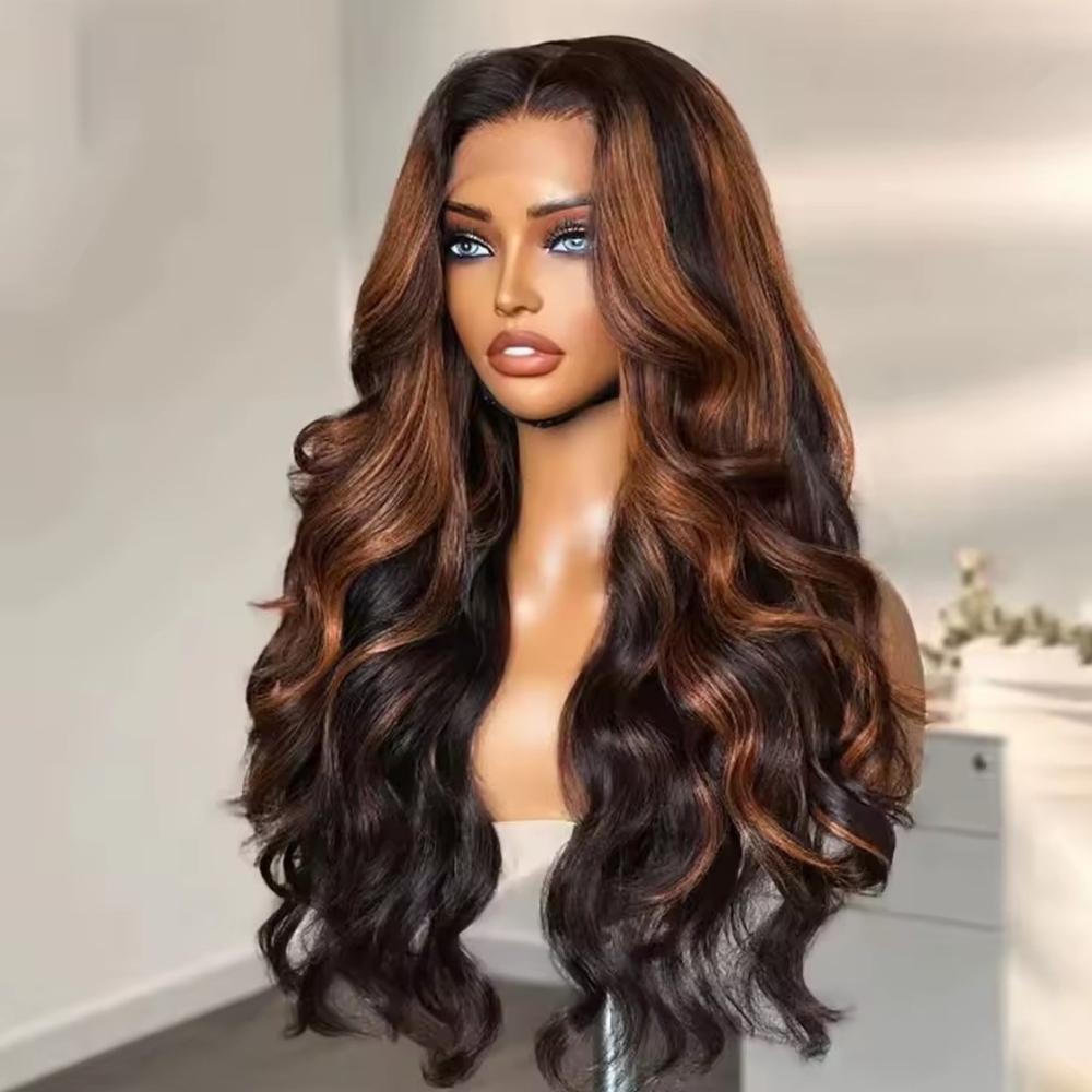 ✨️16" Ombre Highlight Body Wave 13×4 HD Lace Wig 180 Density BRAND NEW!!✨️